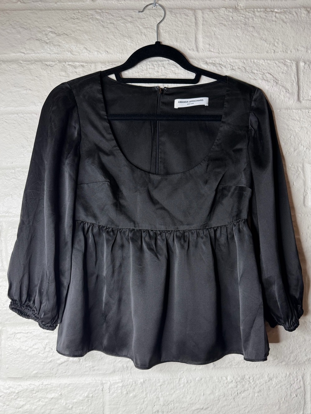 Amanda Uprichard Black Silk XS Topshop